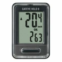 Compteur Vélo Filaire Cateye Velo 9 Fonctions Noir
