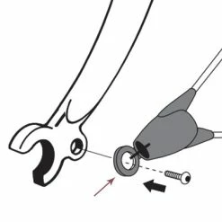 Connecteur Pour Sécurité ASR Sur Garde Boue Bluemels SKS -Remorques vélo Soldes Boutique connecteur pour securite asr sur garde boue bluemels sks full 4