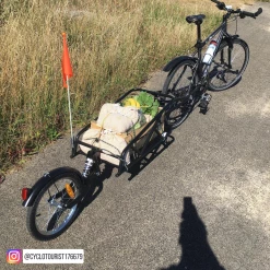 Brandless Remorque Vélo Mono Roue Avec Amortisseur -Remorques vélo Soldes Boutique remorque velo cylotourist176679