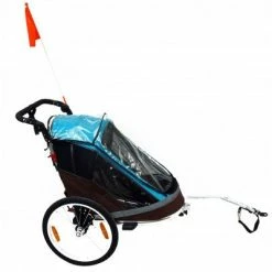 Remorque Vélo Pliable Pour 2 Enfants Maxxus -Remorques vélo Soldes Boutique remorque velo pliable pour 2 enfants maxxus full 5